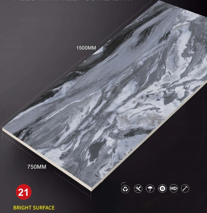 Best Price High Quality Foshan Manufacturer Big Size Marble Dark Grey Porcelain Tile for Flooring