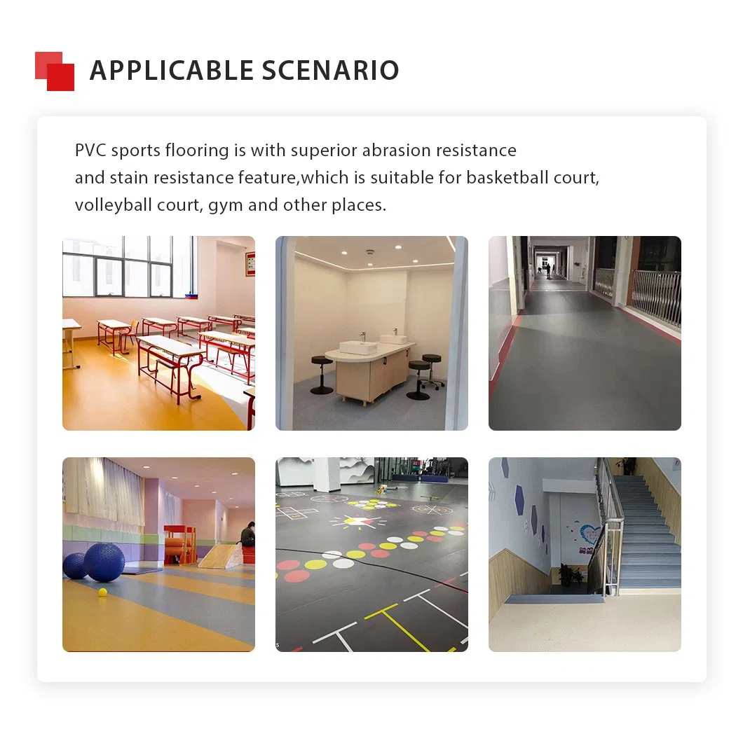 Thermal Insulation 2023 New Wood Veneer Flooring PVC Sports Floor