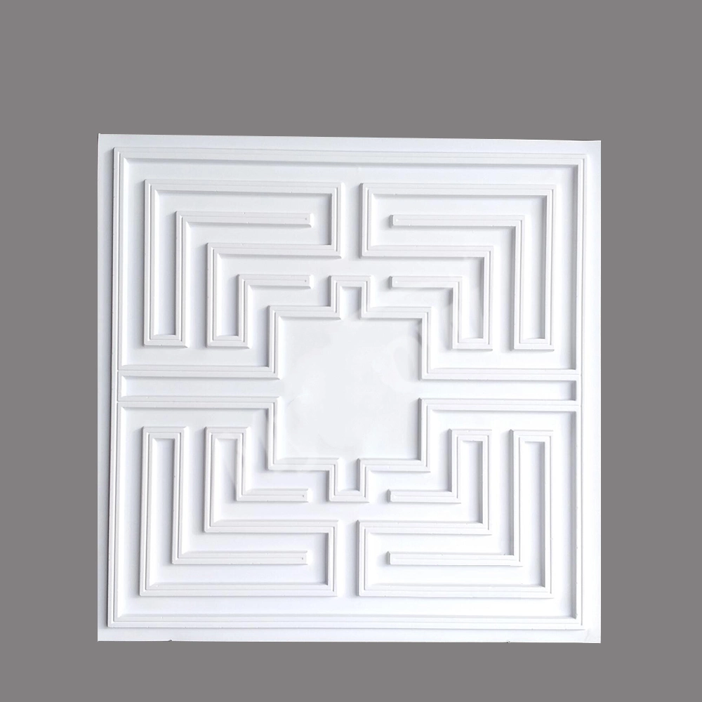 24X24 Inches Moistureproof 3D PVC Ceiling Tile for Home Decor