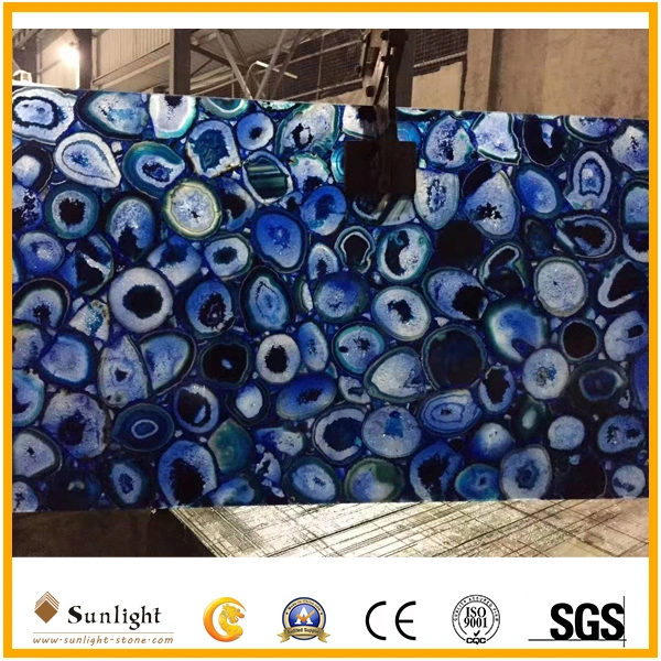 Natural Polished Stone Blue/Green/Black Onyx for Wall Tiles, Flooring Tiles,