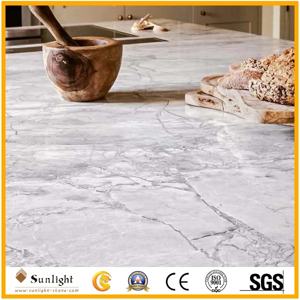 Popular Natural Stone Calacatta Grey Marble Slabs for Floor/Wall Tiles