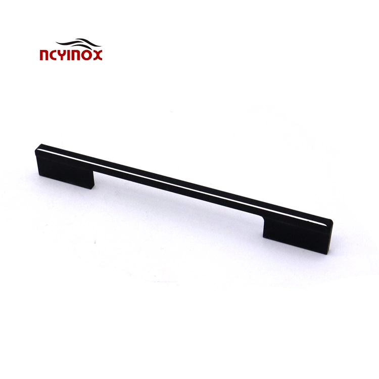 Modern Sample Furniture Handles Black Hidden Cabinet Handle Kitchen Zinc Alloy Furniture Handle Pulls