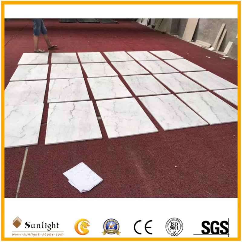 China Carrara Guangxi White Marble Floor Flooring Tiles