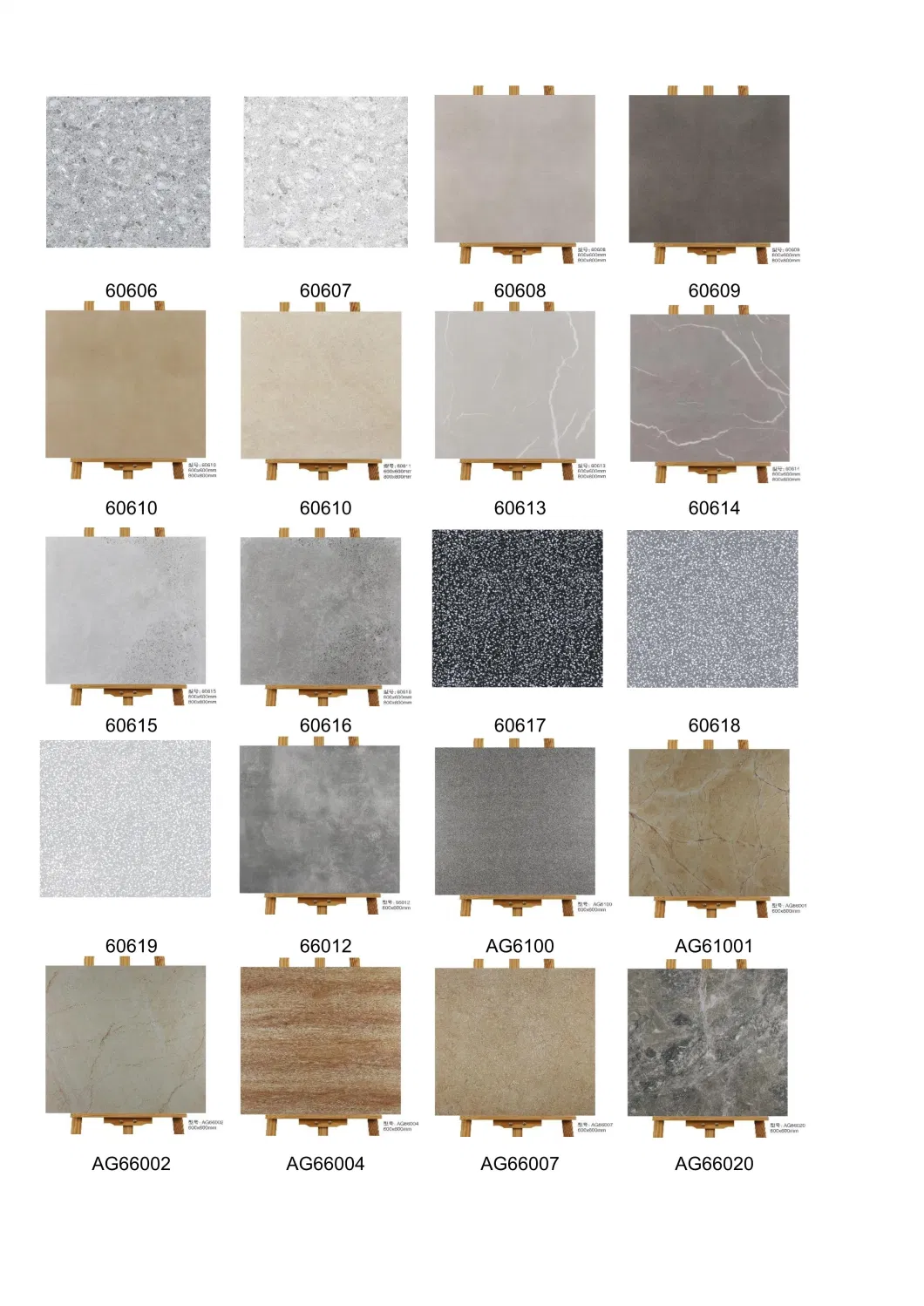 600X600 Grey Color Rustic Floor Tile Ceramic Tile