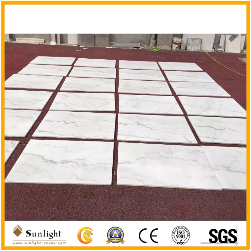 China Carrara Guangxi White Marble Floor Flooring Tiles