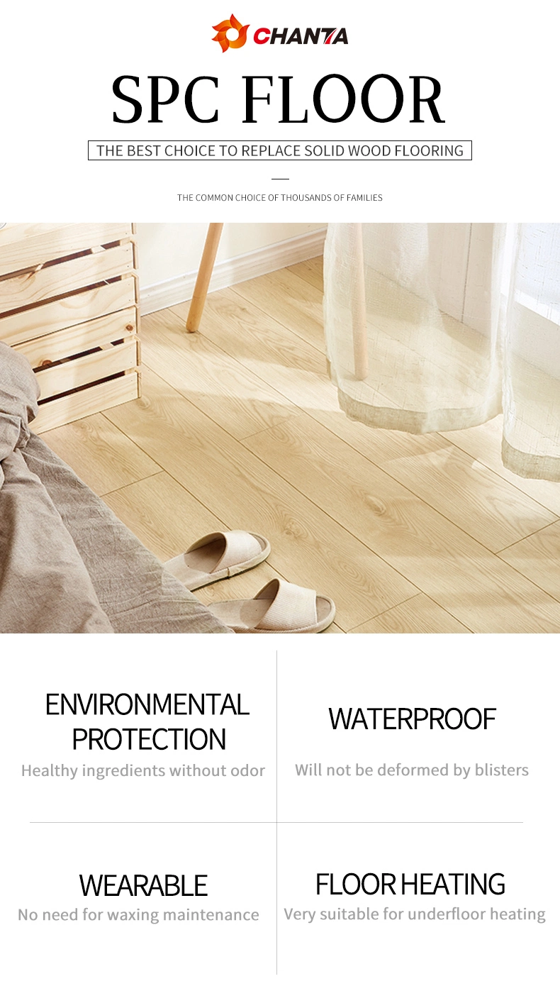 Wholesale Anti-Slip Waterproof for Livingroom Floor 4-6mm Luxury Spc Flooring