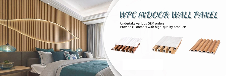 Interior Ecowood PVC Composite Cladding Tiles Soundproof WPC Wall Panel