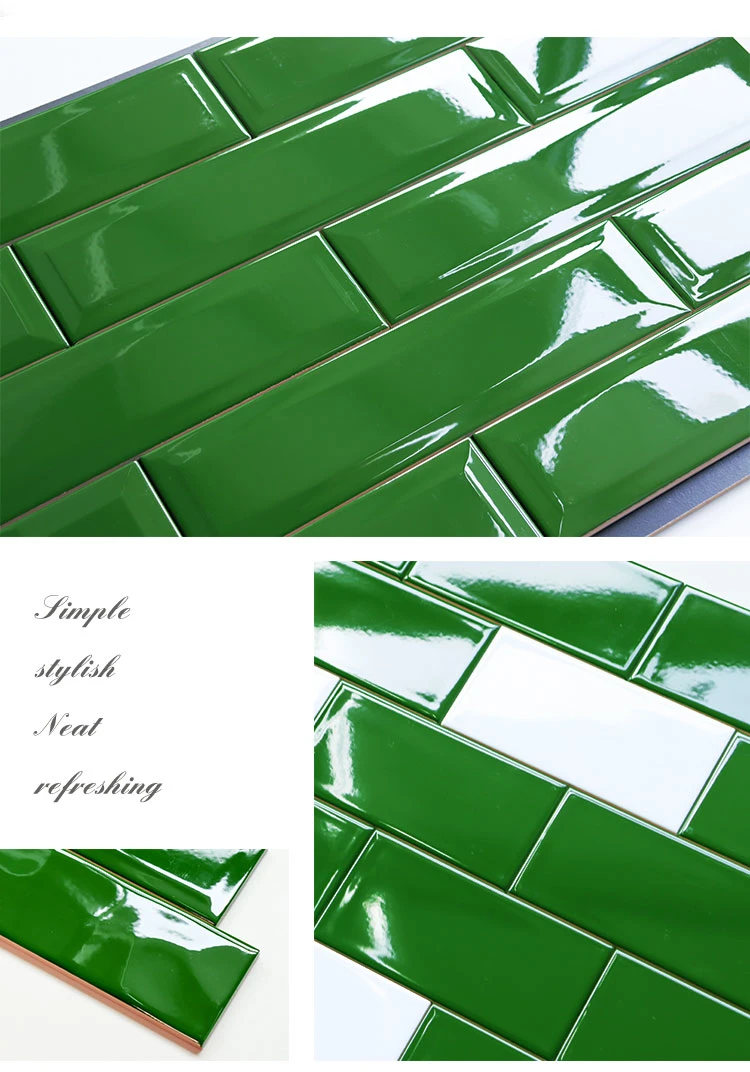 Multi-Specification Home Decor Dark Green Design Glazed Ceramic Wall Tiles