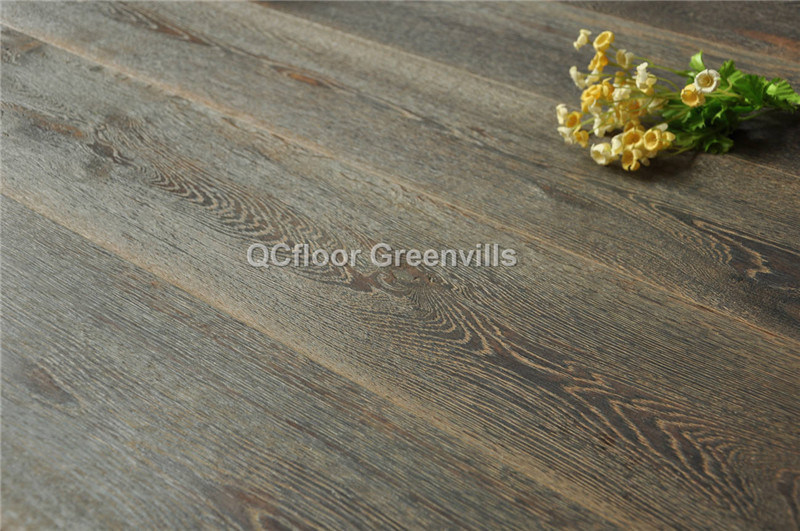 Oak Flooring Engineered Wooden Floor European White Oak Smoked Limed Parquet Floor