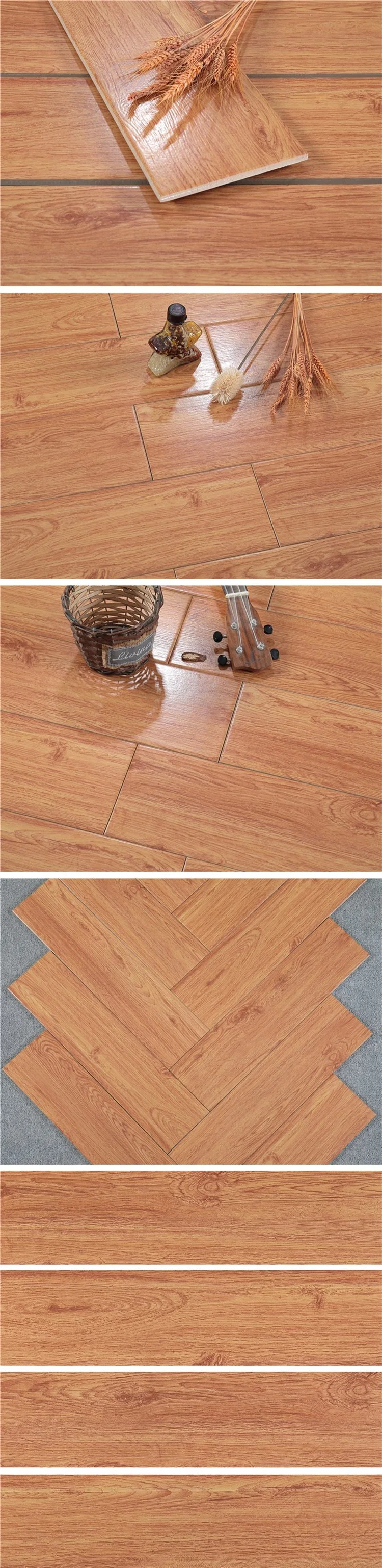 150X600 Herringbone Decoration Non-Slip Restaurant Floor Tile Wood