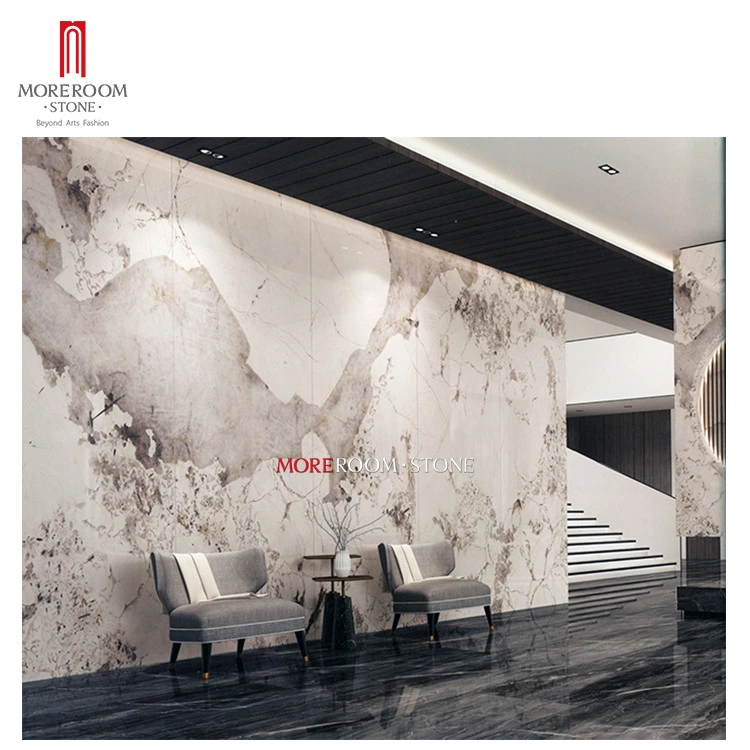 1200X2700 900X1800 6mm Commercial Wall and Floor Decor Full Body Large Format Big Size Marble White Porcelain Thin Tile