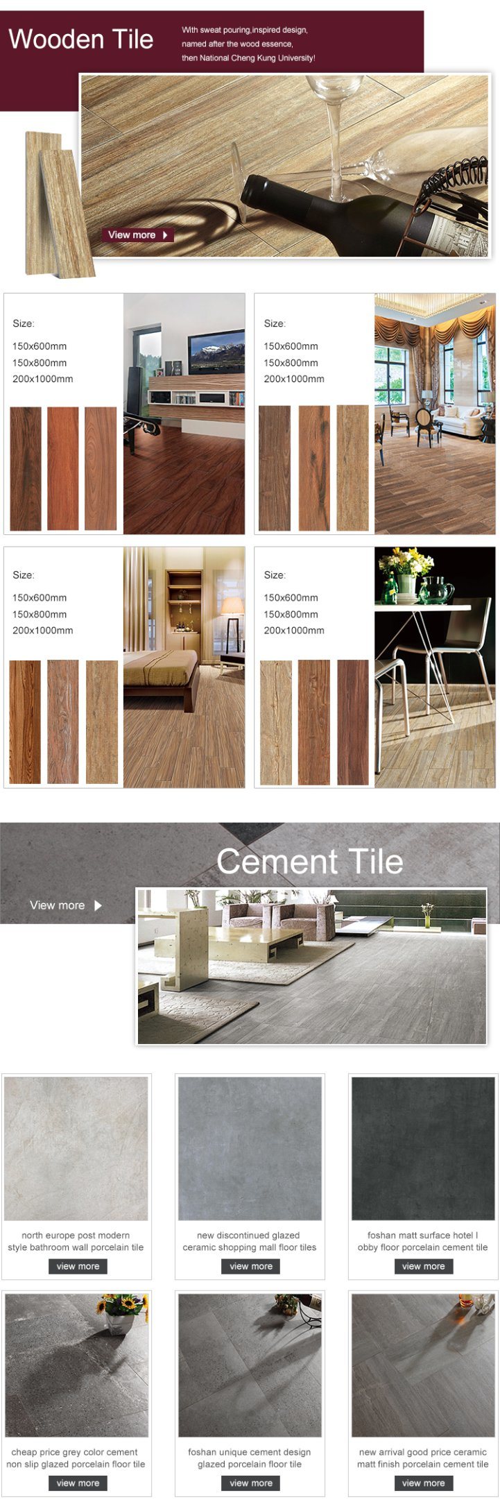 Building Material Modern Design 600X600 Porcelain Floor Tiles