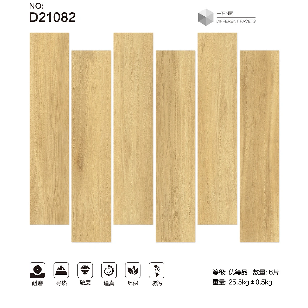 Imitation Wood Board Texture Porcelain Gray Glazed Ceramic Floor Tiles