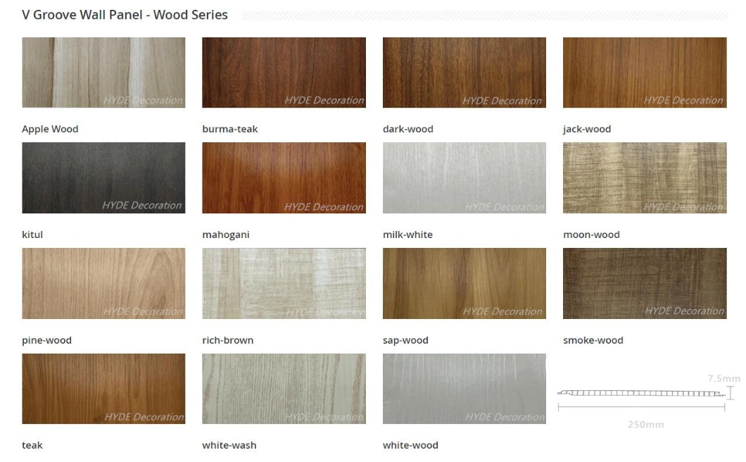 Wood Grain Plastic Tongue and Groove Wall Panels PVC Laminated Roof Ceiling Tiles