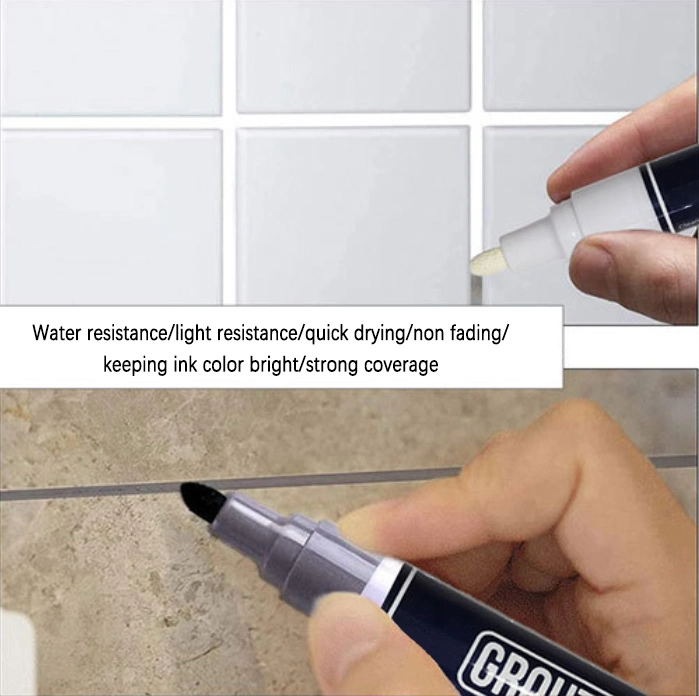 Promotional 24 Colors Waterproof Grout Tile Marker Pen