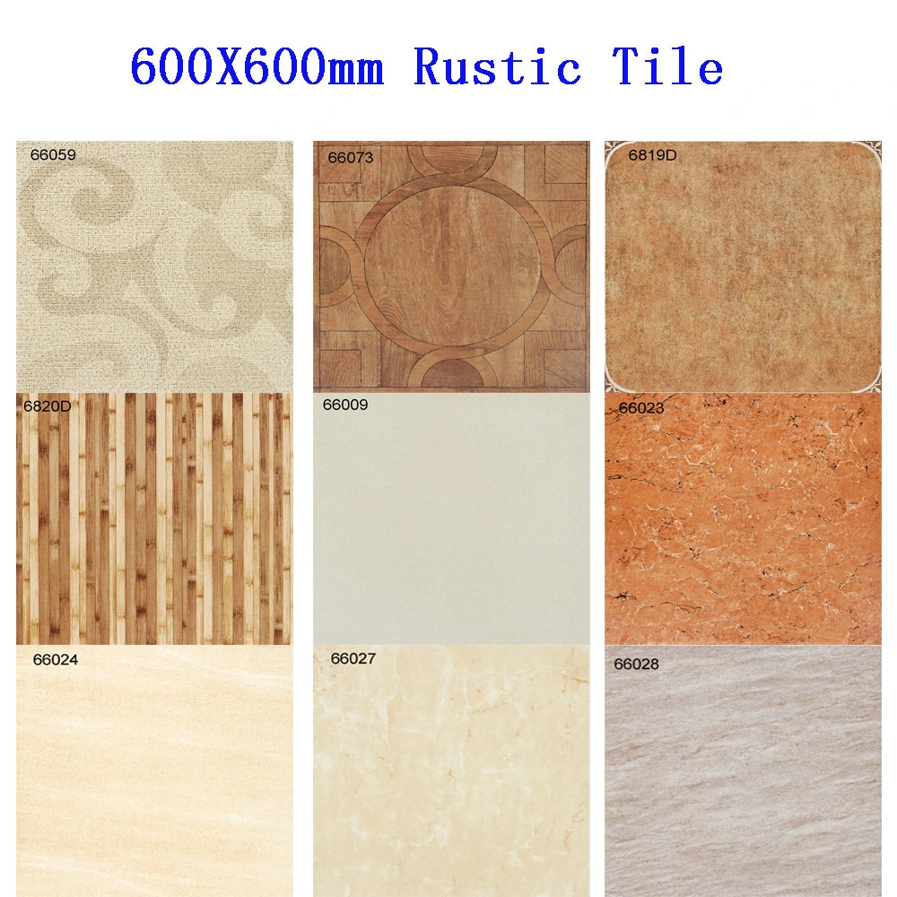 600X600mm 2023 Selected China Rustic Glazed Ceramic Floor Tile