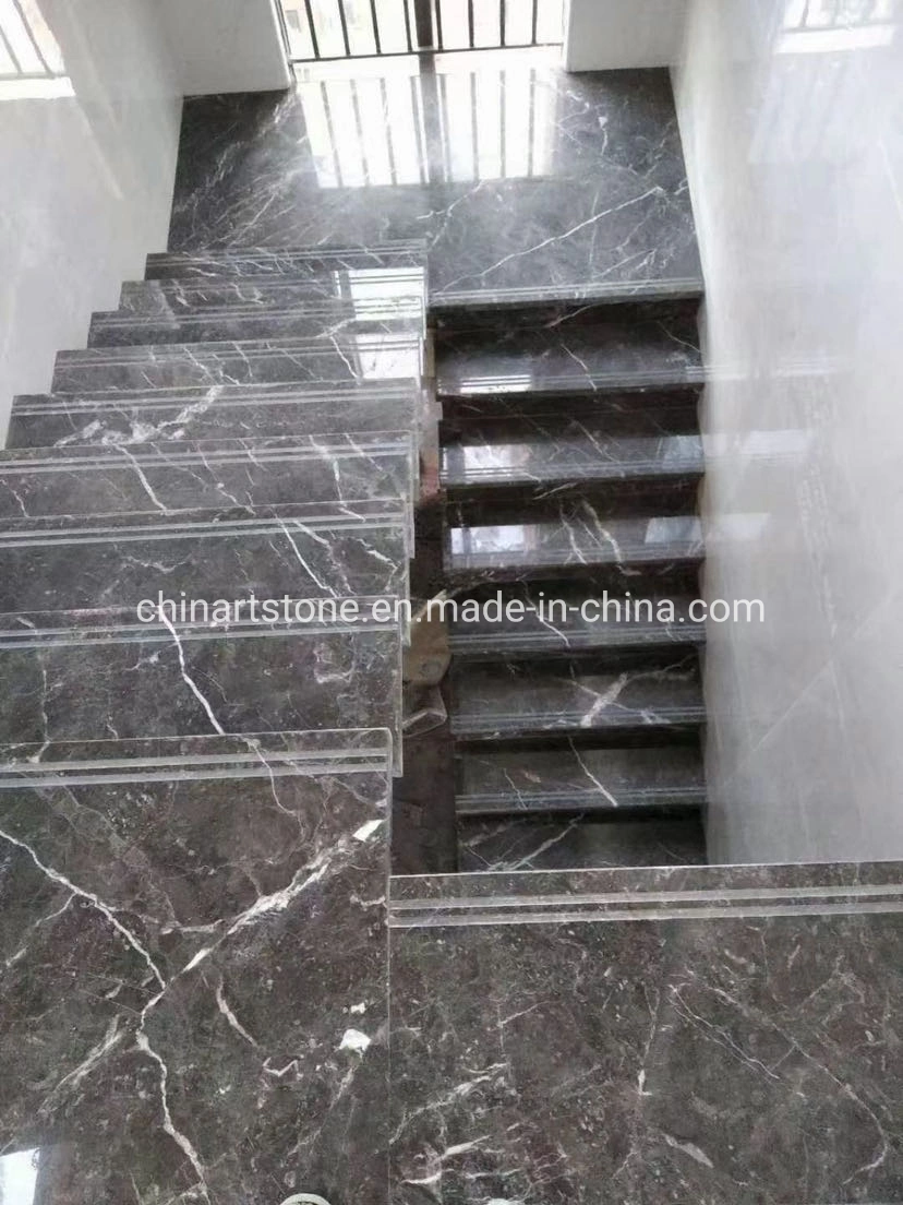 Nature Grey Marble Limestone Stair and Tile