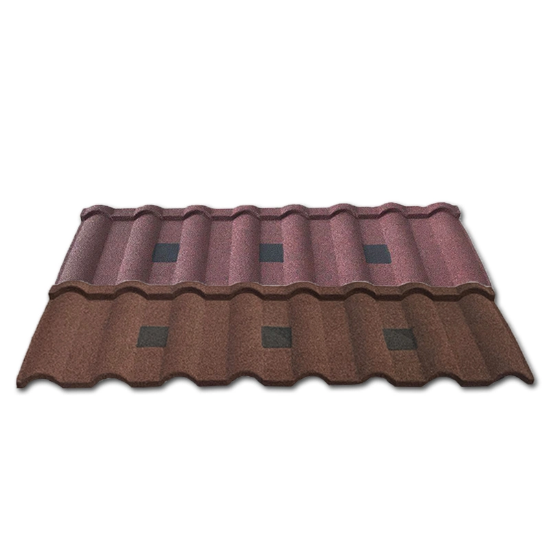 New Zealand Quality Standard Chinese Natural Stone Coated Metal Roof Tiles Factory in Guangzhou