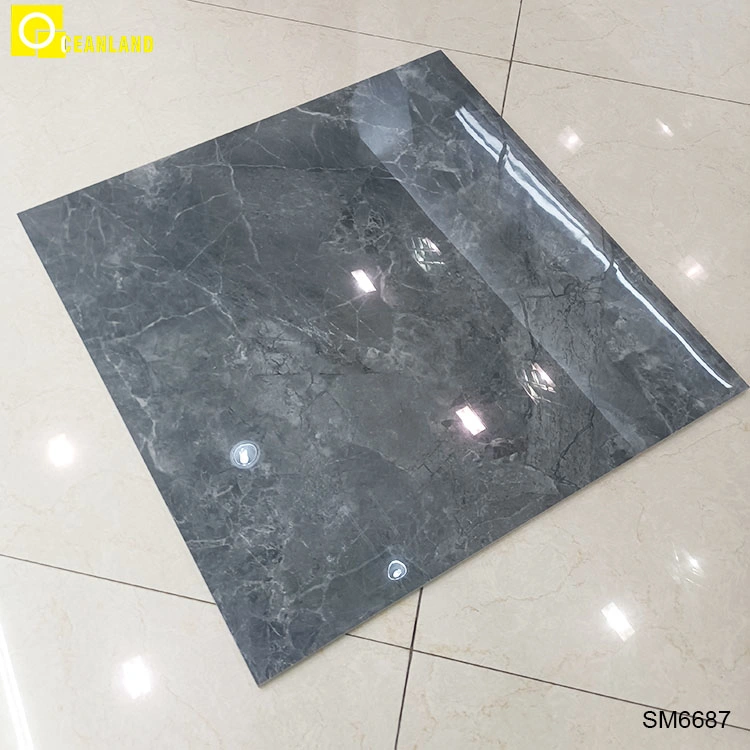 Foshan Supplier Gray Luxury 600X600 mm Glazed Polish Floor Porcelanato Ceramic 60X60