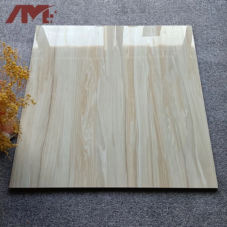 China Factory Wooden Like 600X600 Full Polished Glazed Tile