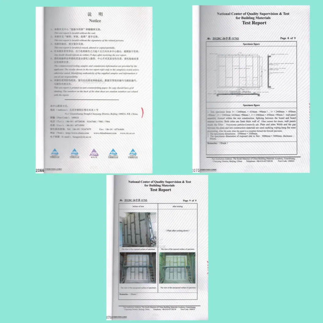 Lightweight &One Person Can Install 20 Square Meter Environmental EPS Wall