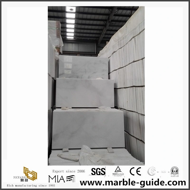 China Crystal White Marble Floor Tiles for Bathroom/Kitchen/Home/Commercial/Hotel Floor Tiles