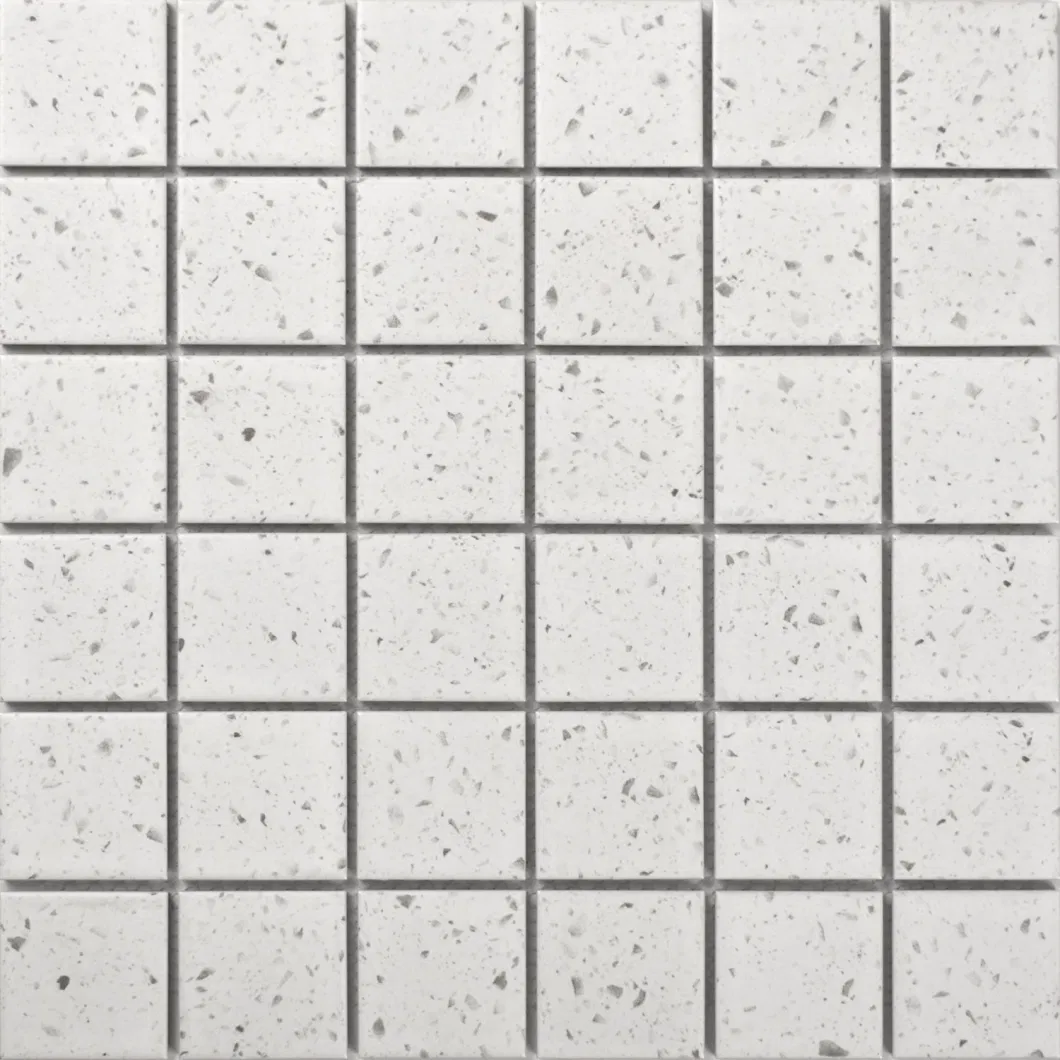 Luxury Mosaic Bathroom Kitchen White Stone Waterjet Marble Mosaic Tile Ik48963/48964