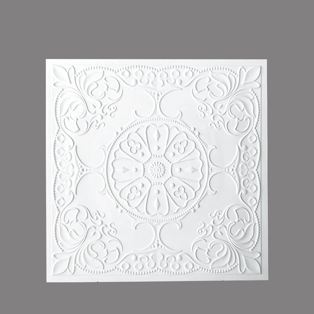 24X24 Inches Moistureproof 3D PVC Ceiling Tile for Home Decor