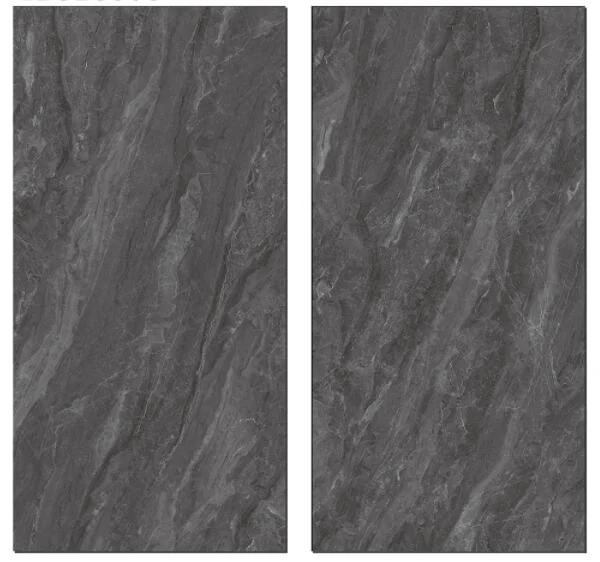 Dark Grey Marble Look Full Body Porcelain Tile for Flooring and Wall