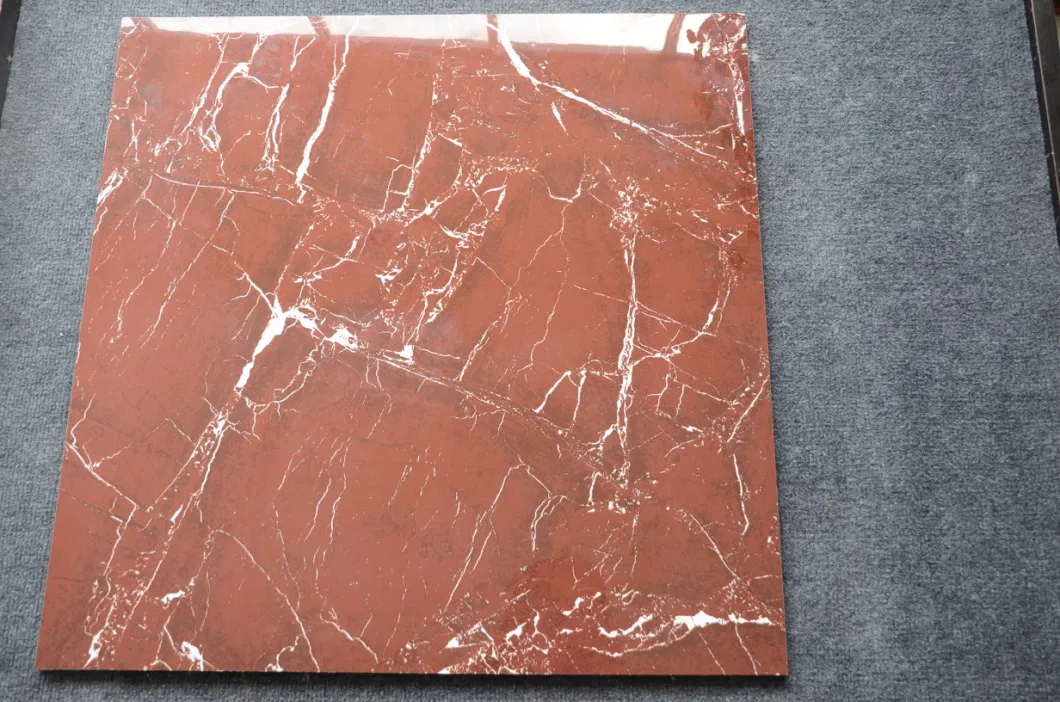 Shopping Mall Floor Glazed Polished 24X24 Red Ceramic Tile