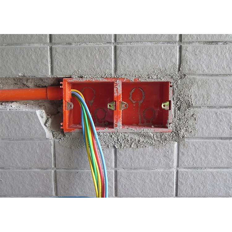 86mm Square Wire Outlet PVC Electrical Switch Wall Installed Box
