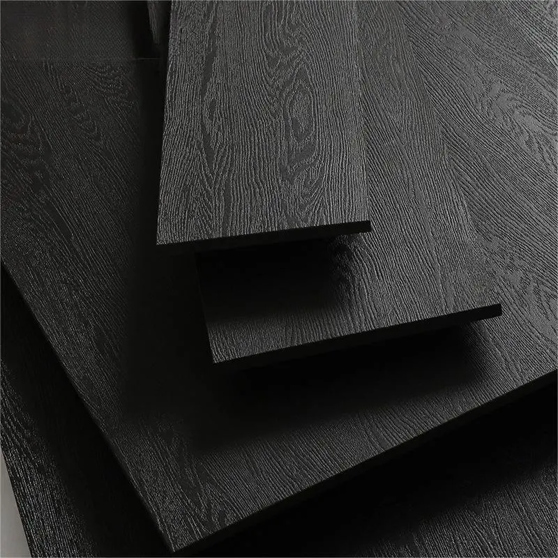 Black 3D Inkjet Rustic Porcelain Wood Tile Flooring Ceramic Wood Tile for Sale