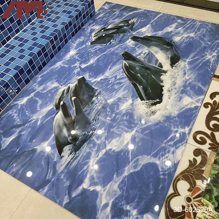 3D Wall Sea World Background Nano Floor Tiles for Sales