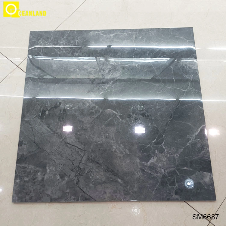 Foshan Supplier Gray Luxury 600X600 mm Glazed Polish Floor Porcelanato Ceramic 60X60