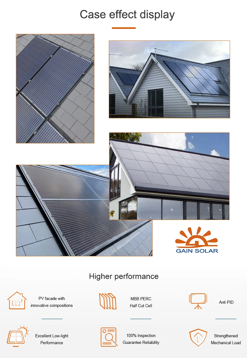 Solar on Concrete Tile Solar on Clay Light Tile Mount Roof Tiles Development Solar Panel Black Roof Tile System