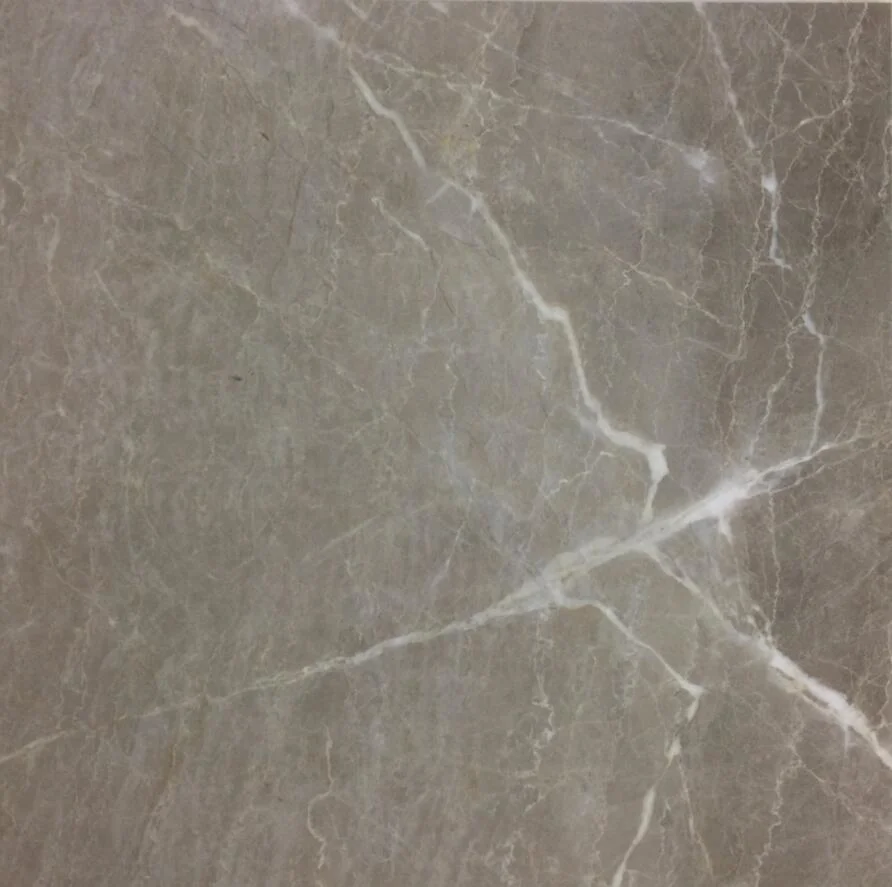 3D Gray Glazed Polished Porcelain Ceramic Floor Tile (600X600)