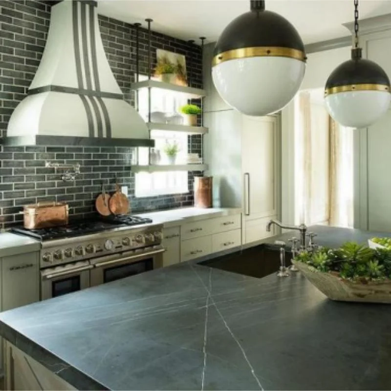 Dark Pietra Gray Marble Slab Tile for Kitchen Top/Table Top/Island/Countertop/Vanity Top