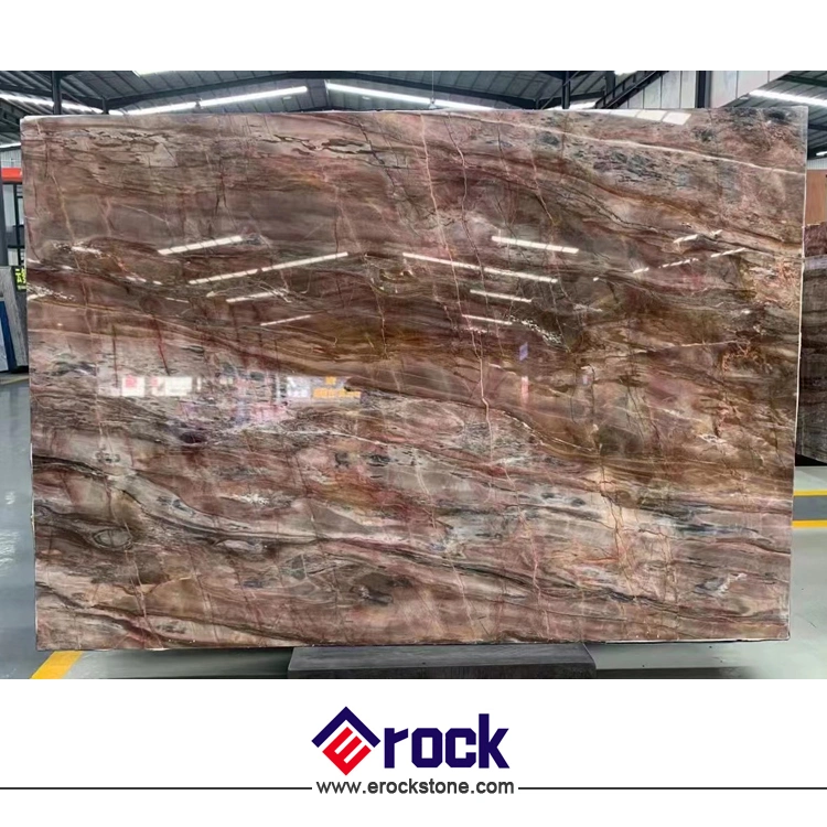 Polished Venice Red Brown Marble Slabs for Wall and Floor Tiles