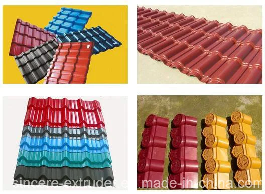 Plastic Double-Layer PVC Corrugated Sheet Roofing Tile Extruder/Machine