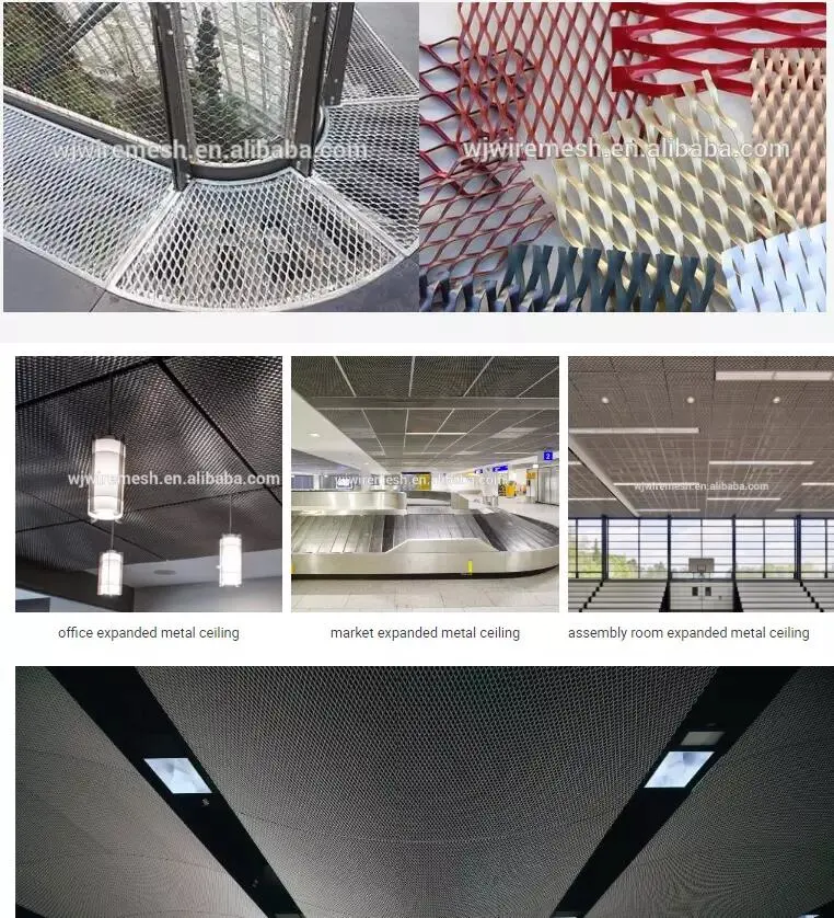 Aluminum Expanded Metal Mesh Ceiling Tiles Systems From China Factory