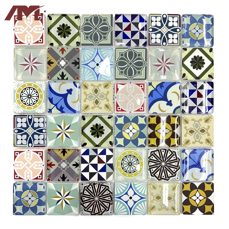 Wholesale China Supplier Hotel Bathroom Kitchen Wall Crystal Glass Mosaic Tiles