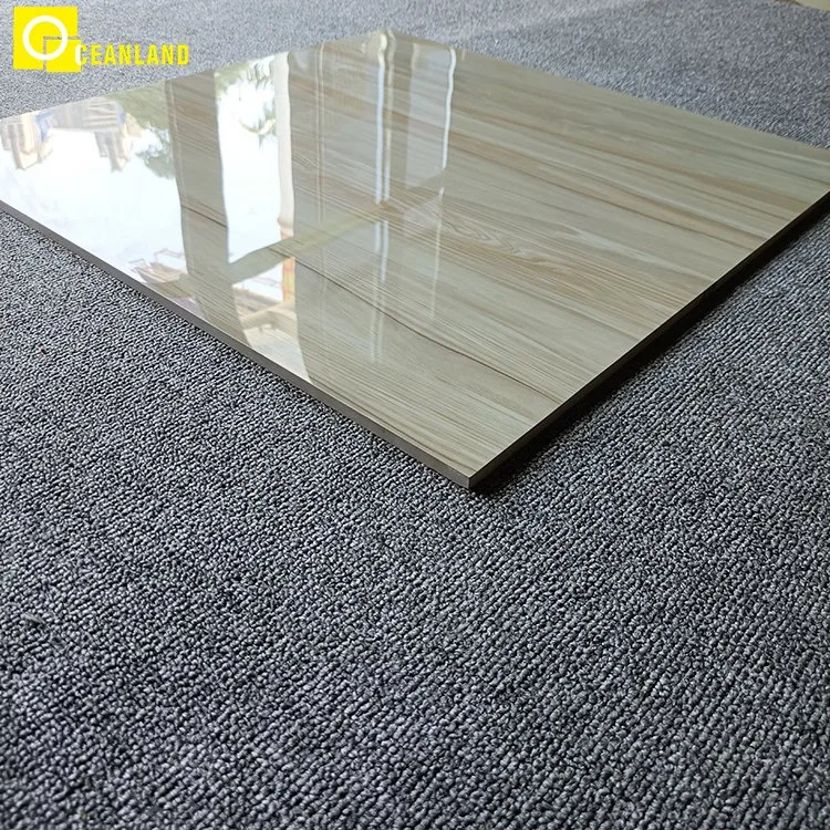 Chinese Wooden Marble Like Glazed Polished Tiles Floor Porcelain 60X60