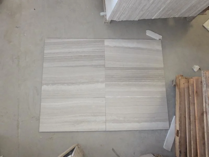 Marble Floor/Wall White/Wood Tile/Slab Marble Top Island Marble Effect Kitchen Worktop