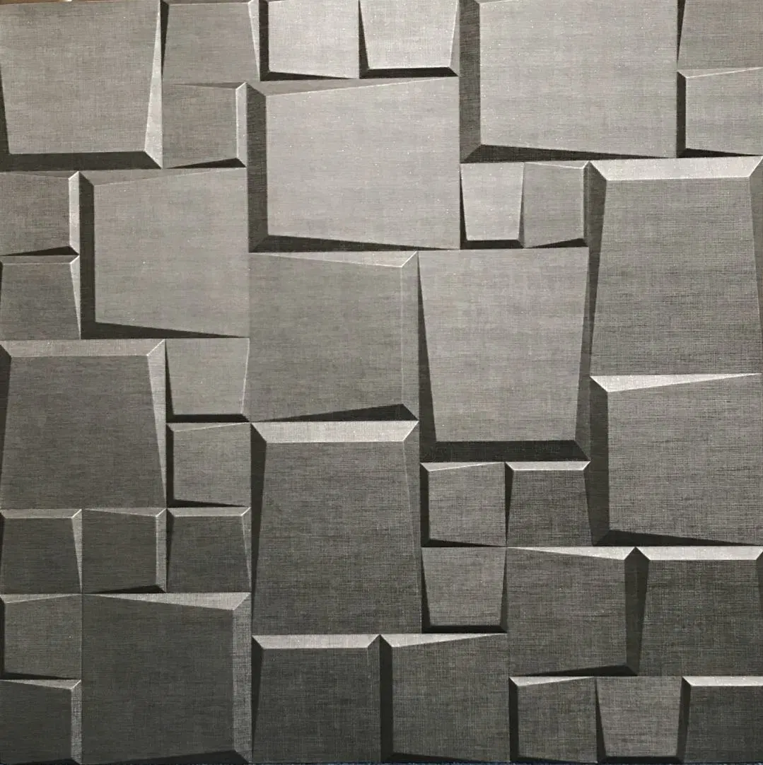 El panel de pared con relieve el papel tapiz en 3D, 3D, Azulejos Panel de cuero