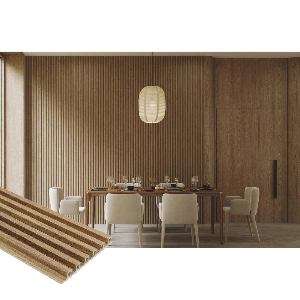  Paneles decorativos ecológicos para interiores de WPC Panel de pared para sala de estar