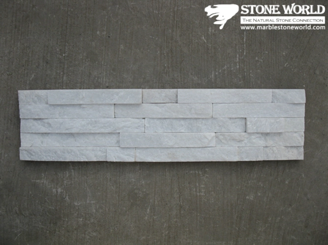 Cuarzo blanco Ledgestone puro para el panel de pared (CS023)
