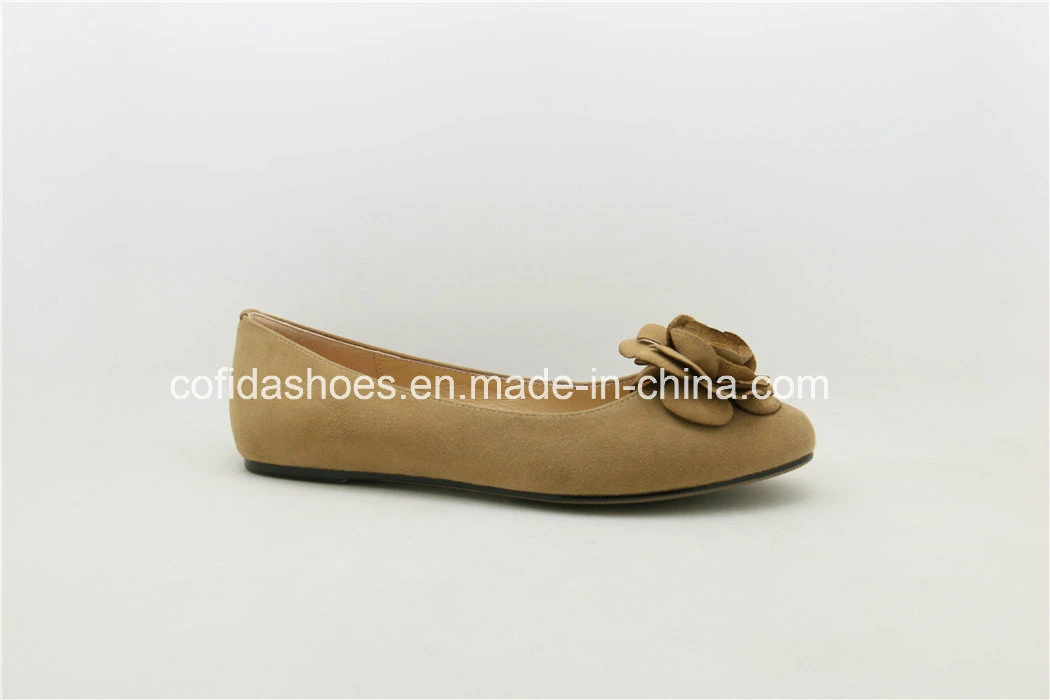  Últimos zapatos de piel suave planos para mujer Ballerina