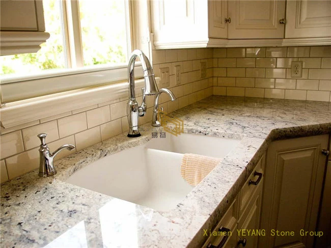 Color blanco/gris/beige/las losas de granito Vanitytop/encimera de cocina, cuarto de baño/Piso/pared/azulejos