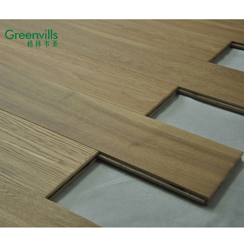  190mm de ancho, pisos de madera de roble blanco roble natural diseñado Parquet