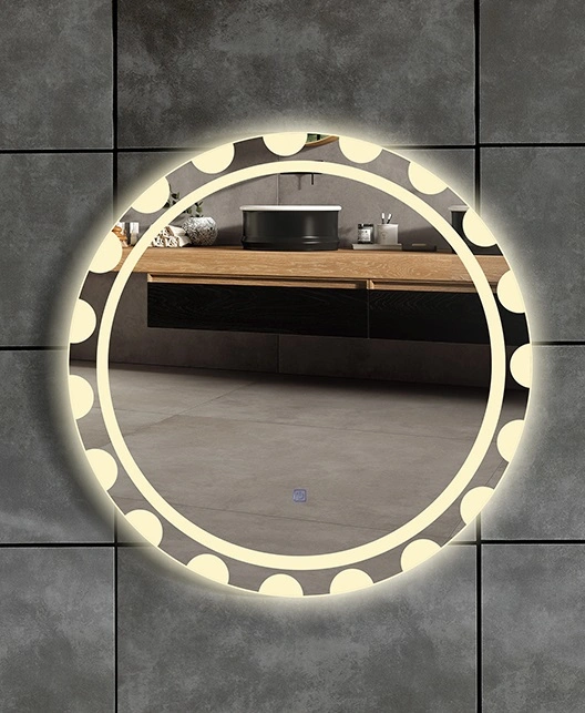  Diseño moderno en la pared retroiluminada ronda aprobado CE espejo del baño